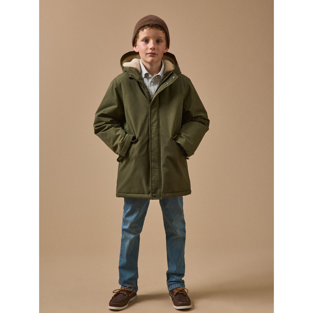 Parka doublée sherpa kaki, CYRILLUS