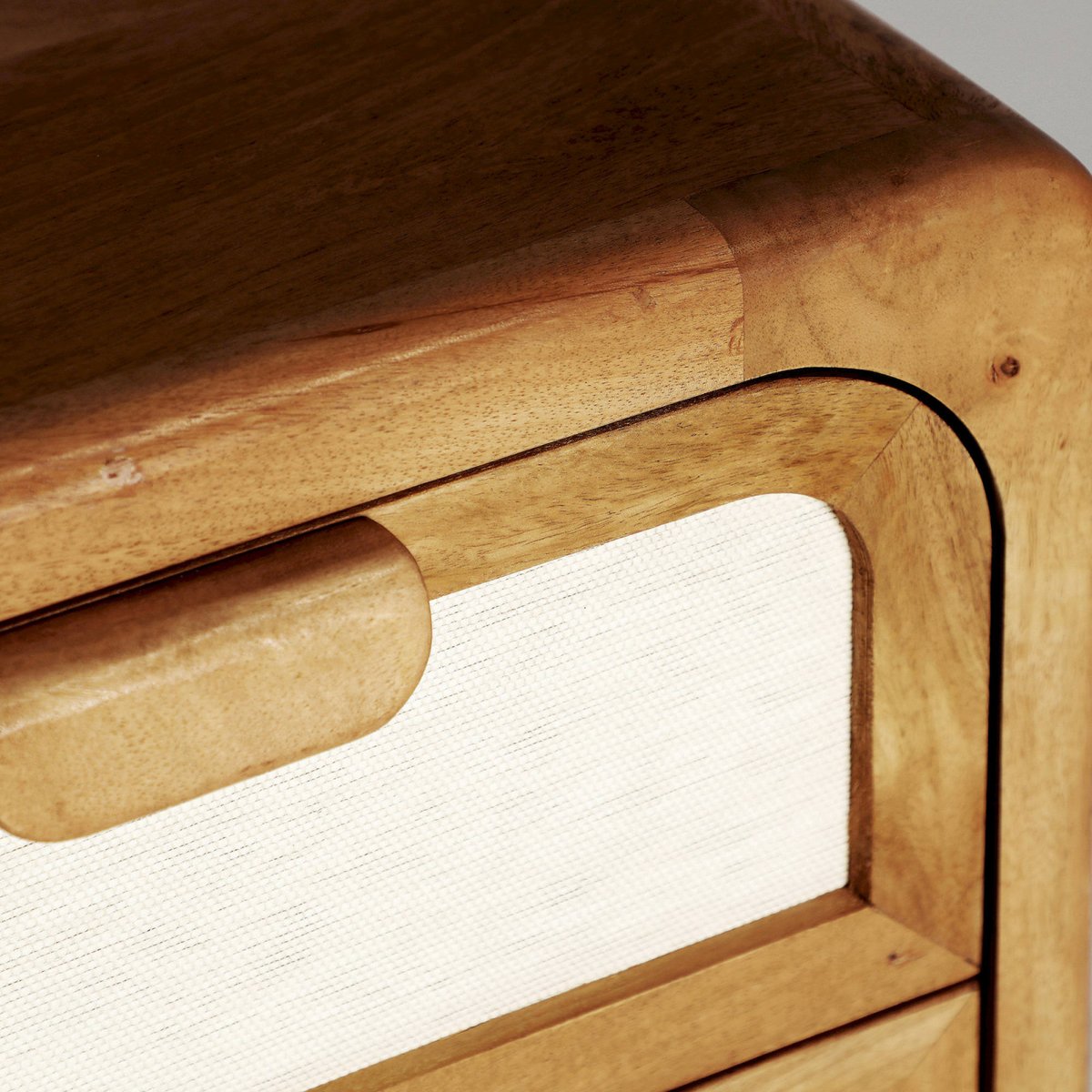 Commode manguier et bambou collection S.LATTES marron et beige, RECOLLECTION