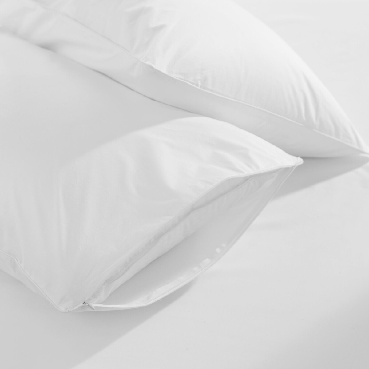 Pure Cotton Pillow Protector Pair white, THE FINE BEDDING COMPANY