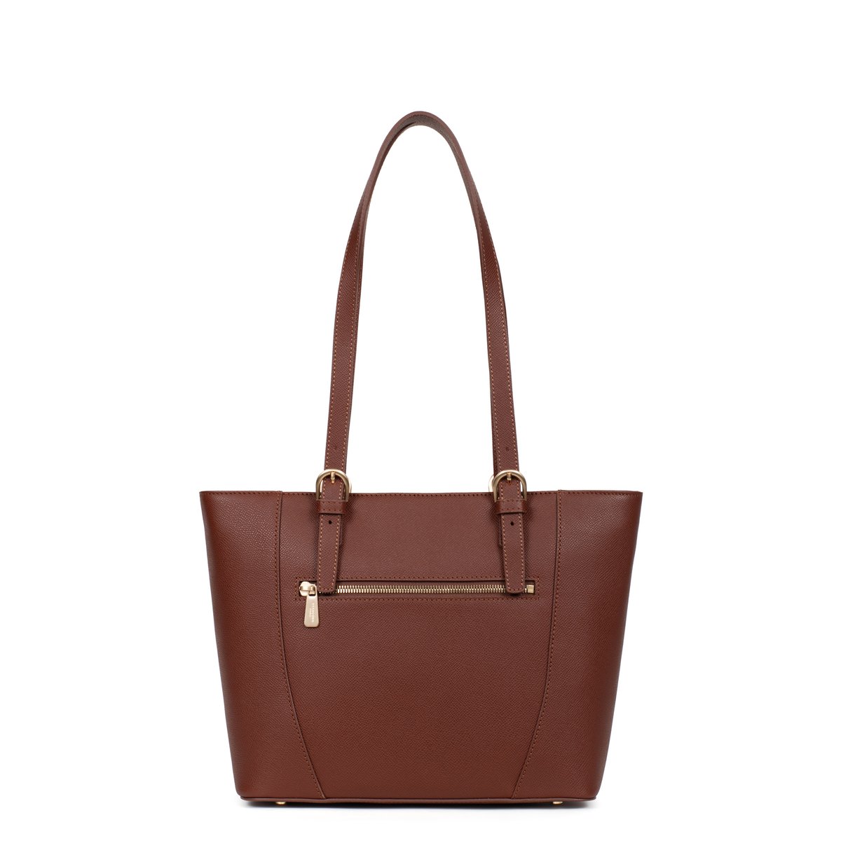 Sac cabas porté épaule AUDE marron, HEXAGONA