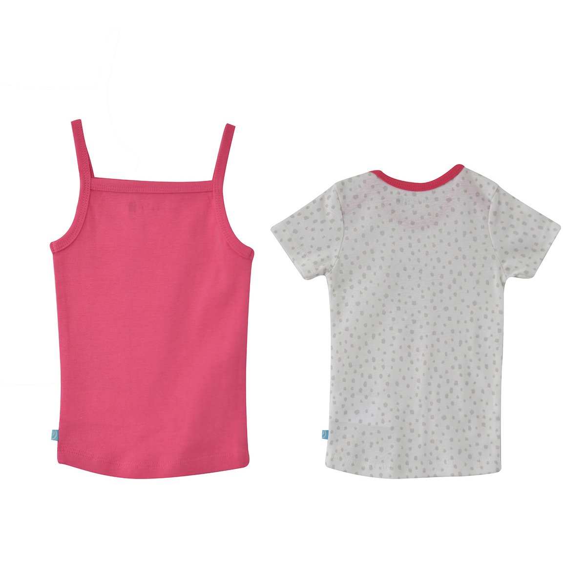 Lot de 2 maillots de corps fille elonie rose, SUCRE D'ORGE