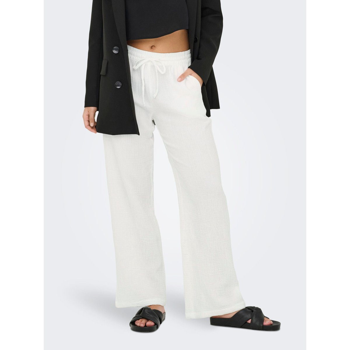 Pantalon À Jambe Large cloud dancer, JDY