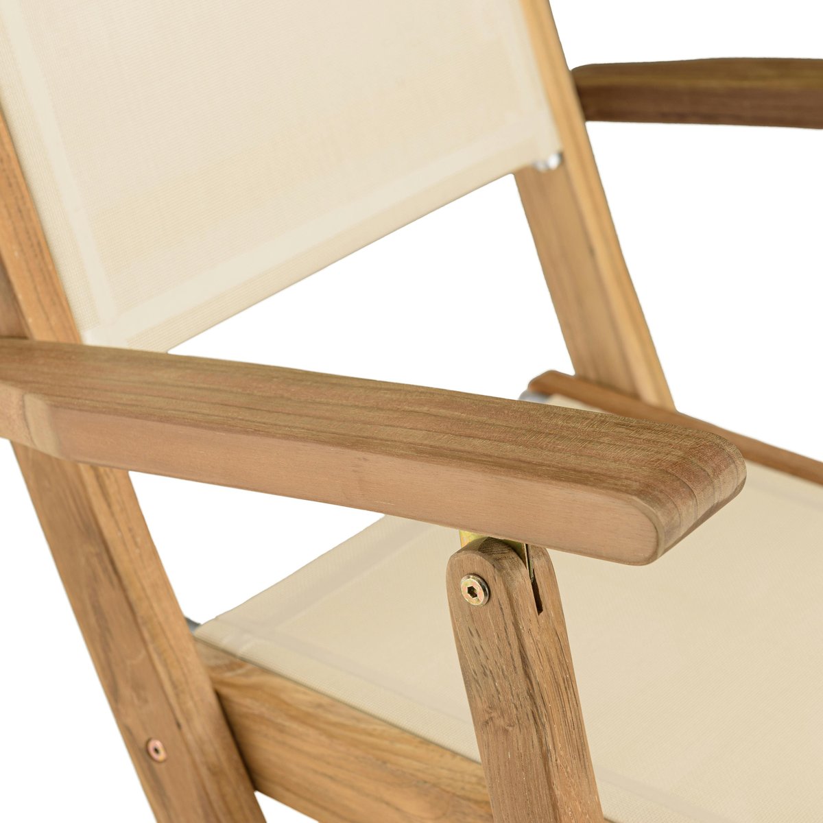 Ensemble de repas table rectangulaire 8 chaises en teck ALERIA bois naturel, PIER IMPORT