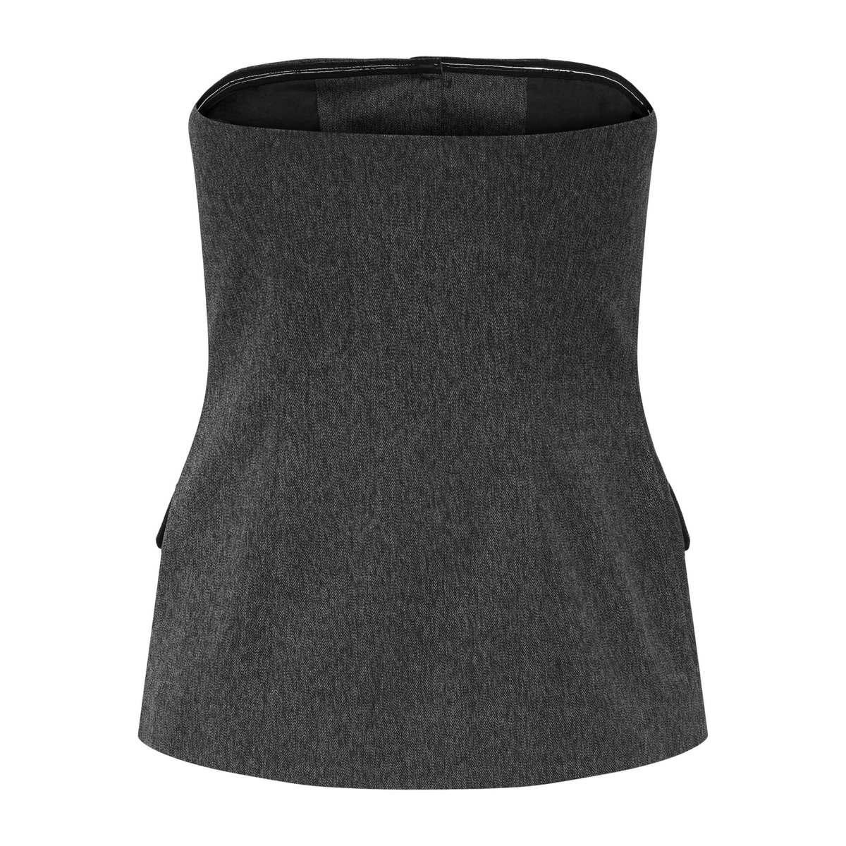 Top Bandeau dark grey melange, ONLY