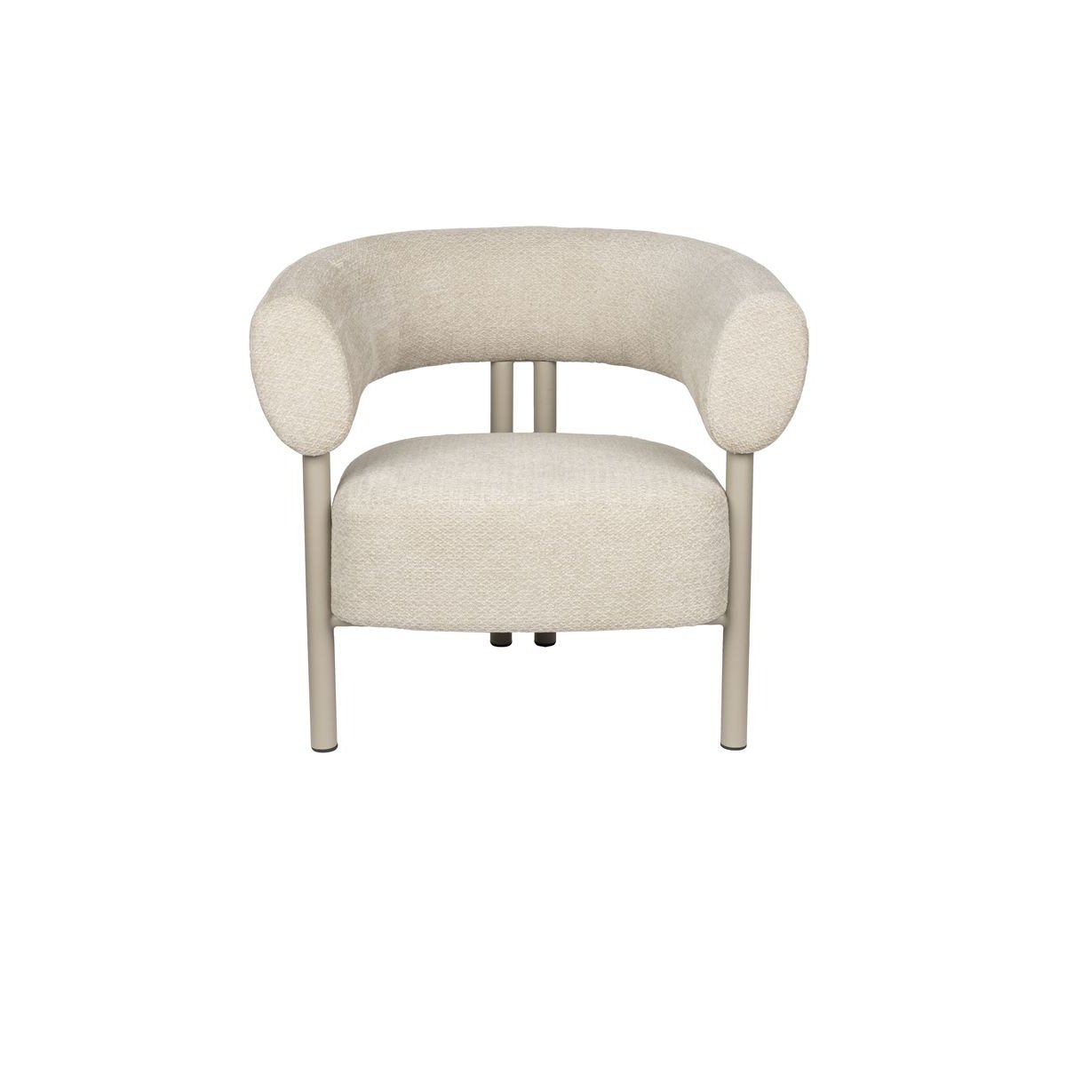 Fauteuil design en tissu, classique, HEELS beige, ZUIVER