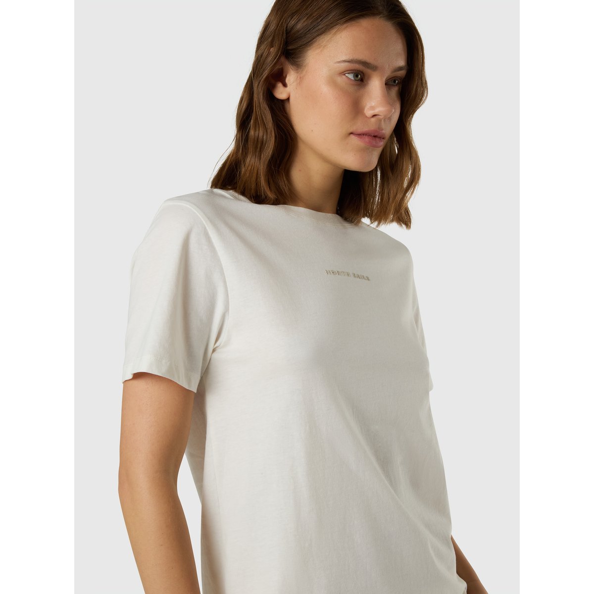 T-shirt avec le logo tonal des North Sails guimauve, NORTH SAILS