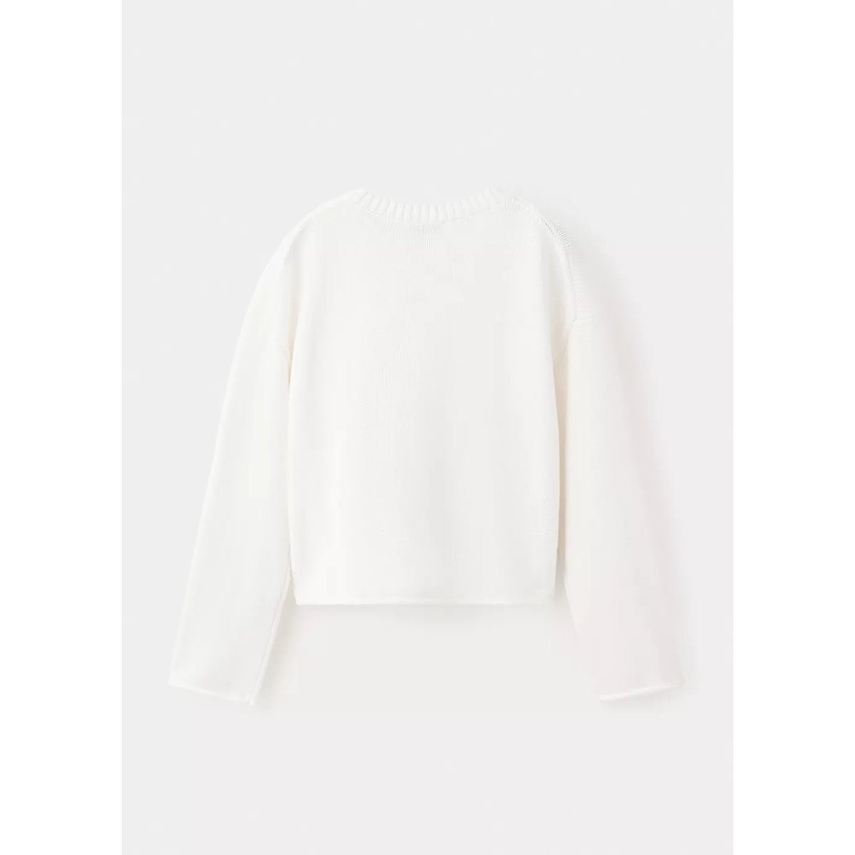 Pull-over maille étoile blanc cassé, MANGO KIDS