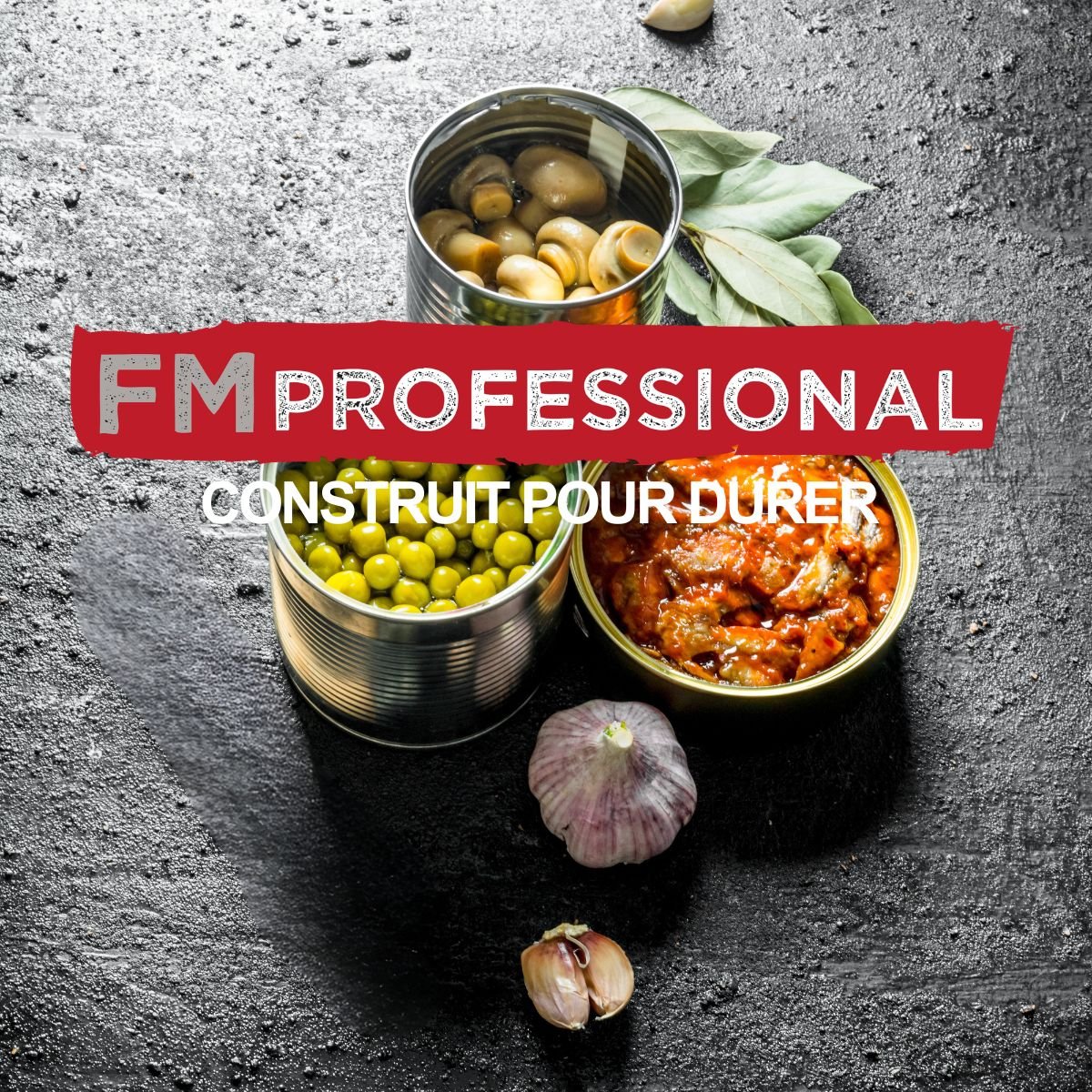 Lot de 4 ouvre-boites gris, FM PROFESSIONAL