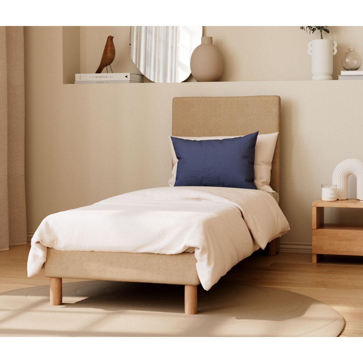 Matelas enfant latex naturel blanc, KIPLI