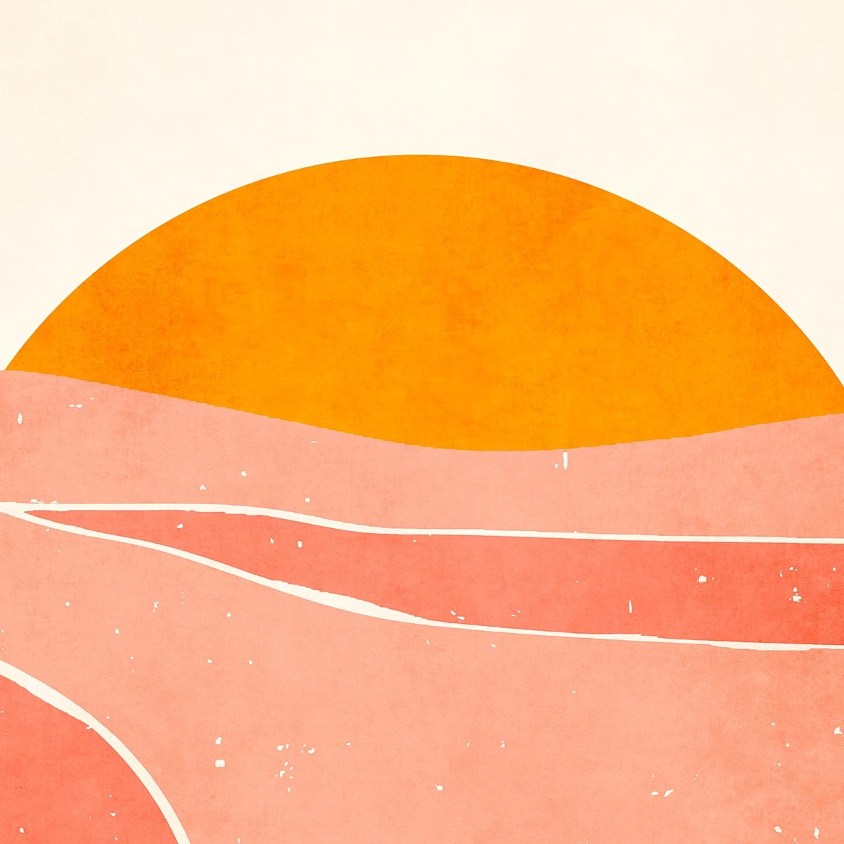 Papier peint graphique riviere rose intissé, HEXOA