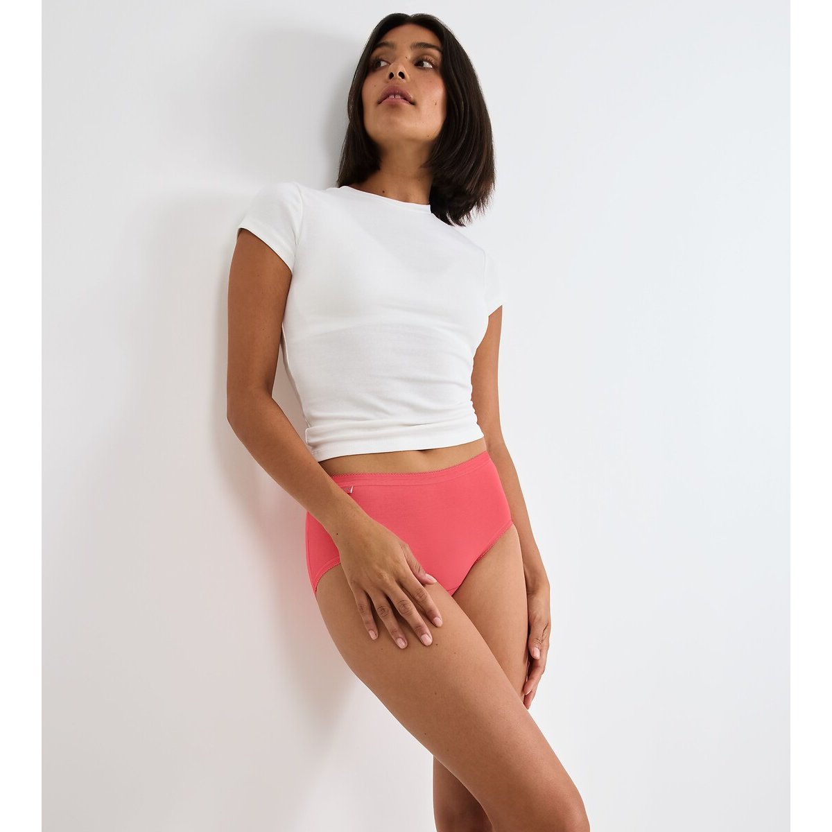 Pack of 4 Basic+ Midi Knickers mother of pearl+pink+pale pink+coral, SLOGGI