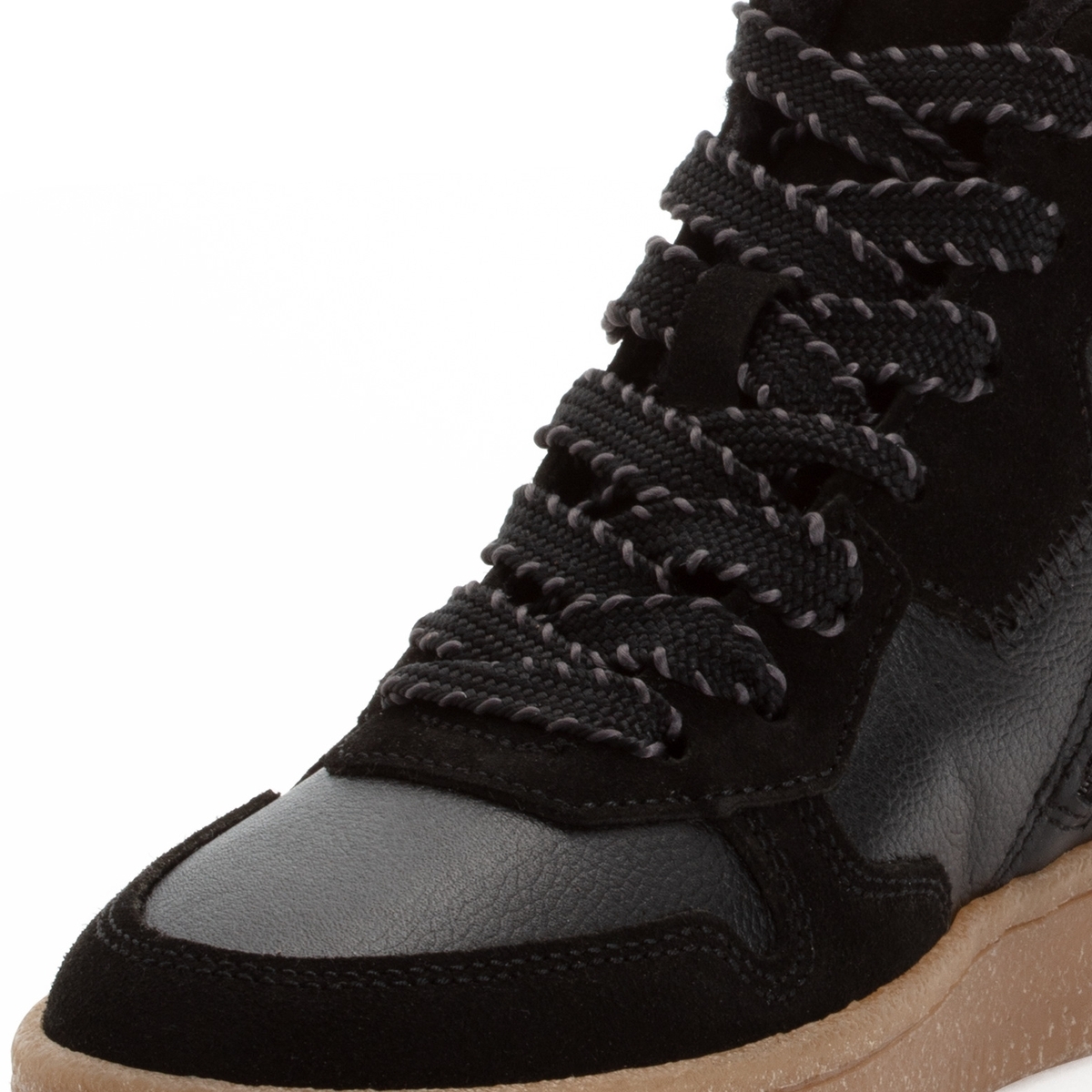 Basket à talon noir combiné, TAMARIS