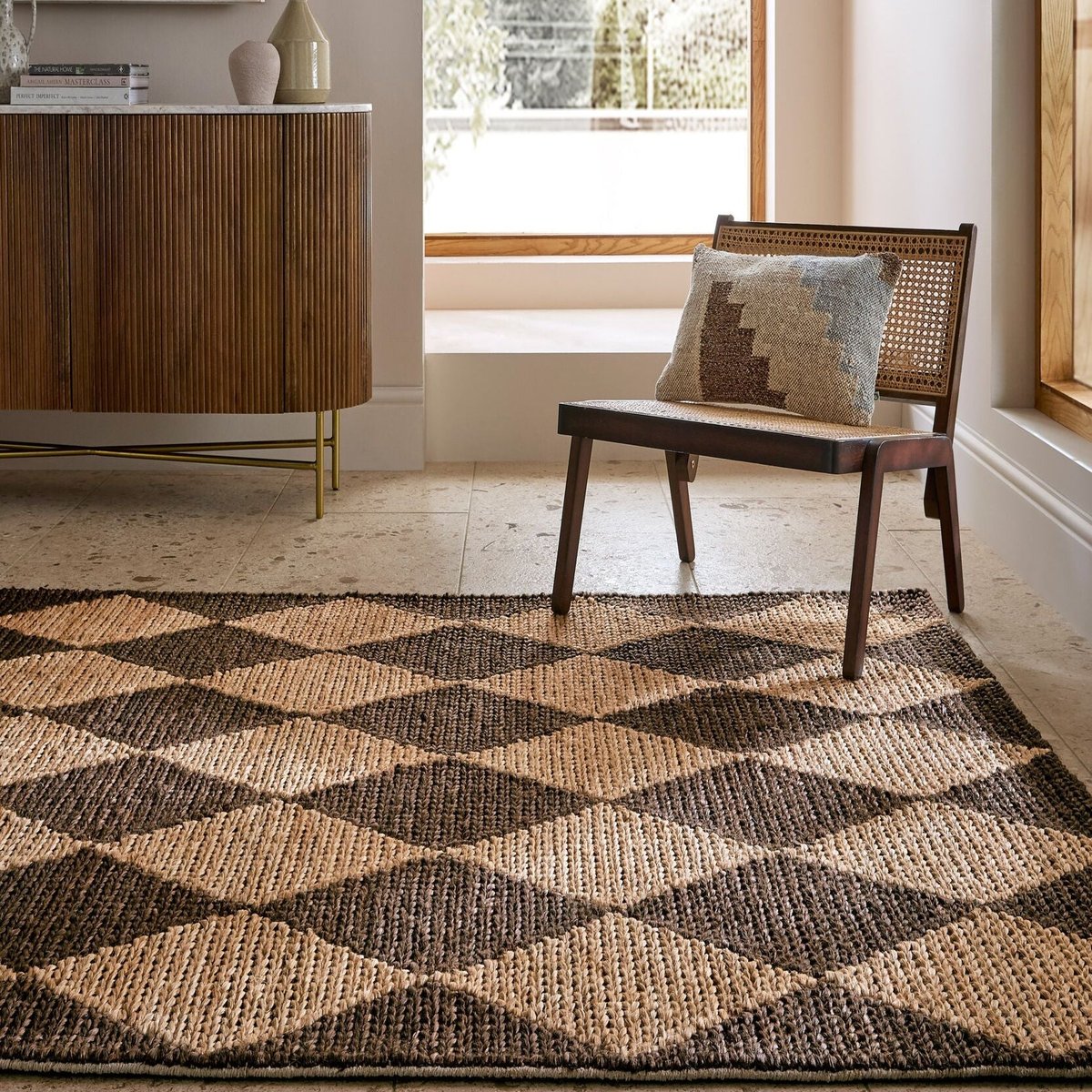 Tapis en jute EFFIE marron, FLAIR RUGS