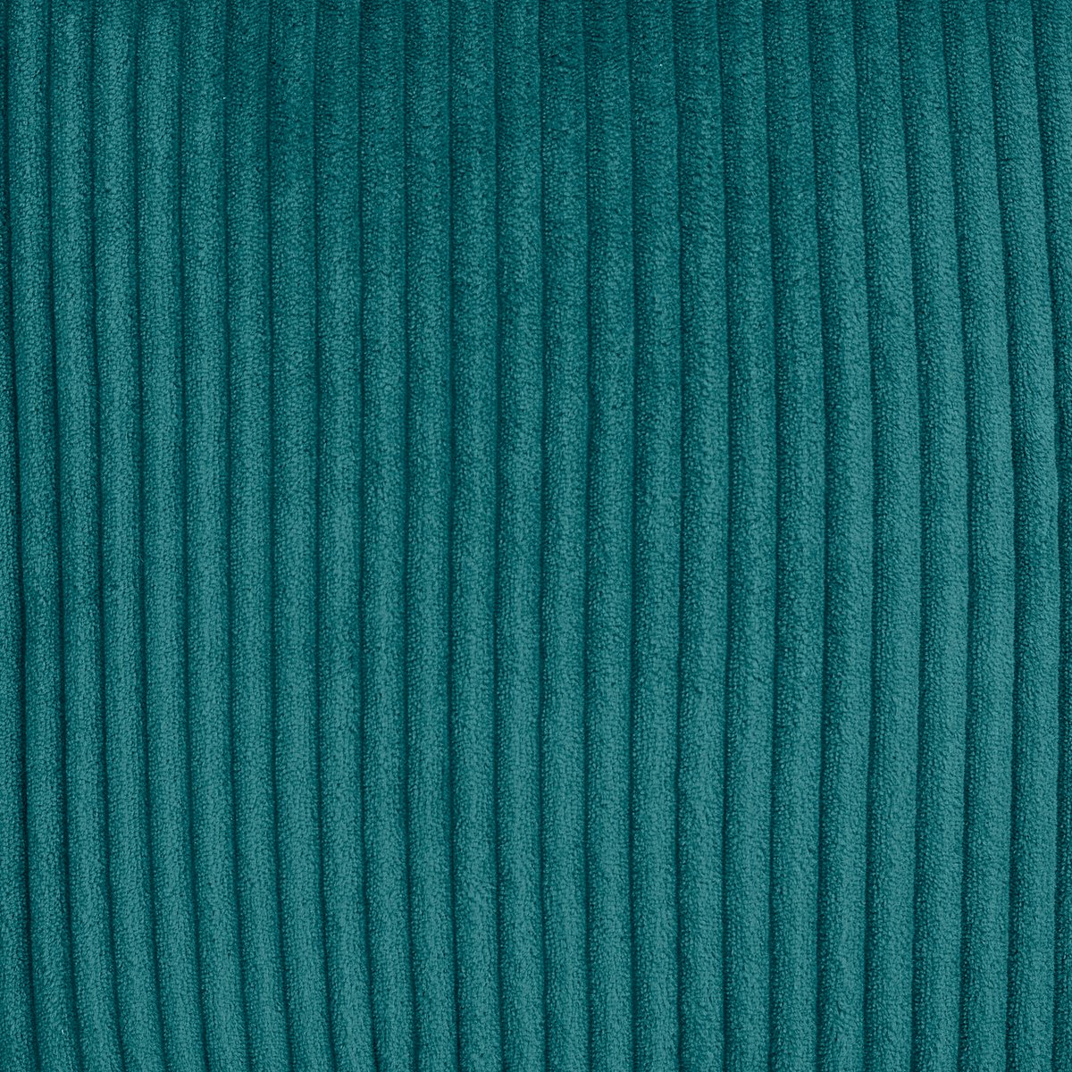 Pouf fauteuil enfant avec repose-pied carré en velours côtelé Oeko-Tex® - NATALIA bleu canard, ICON