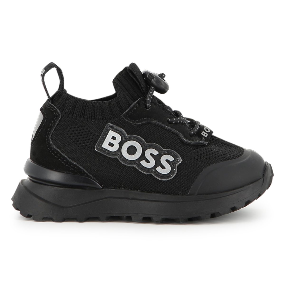 Baskets basses à lacets black, BOSS KIDSWEAR