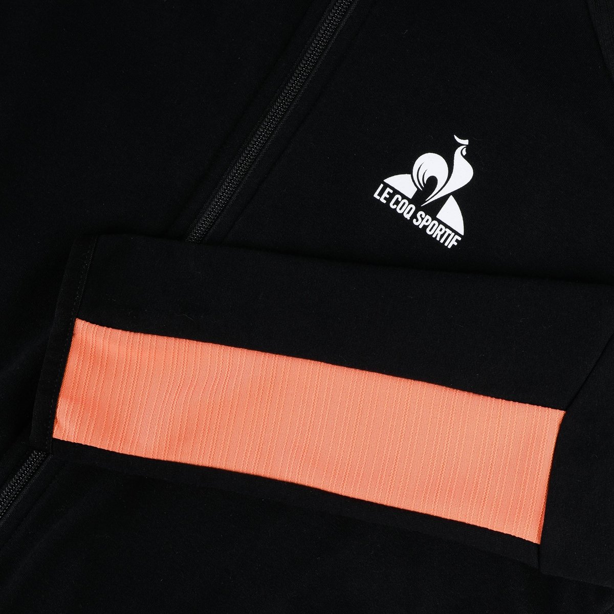 Sweat zippé à capuche Training Performance noir, LE COQ SPORTIF