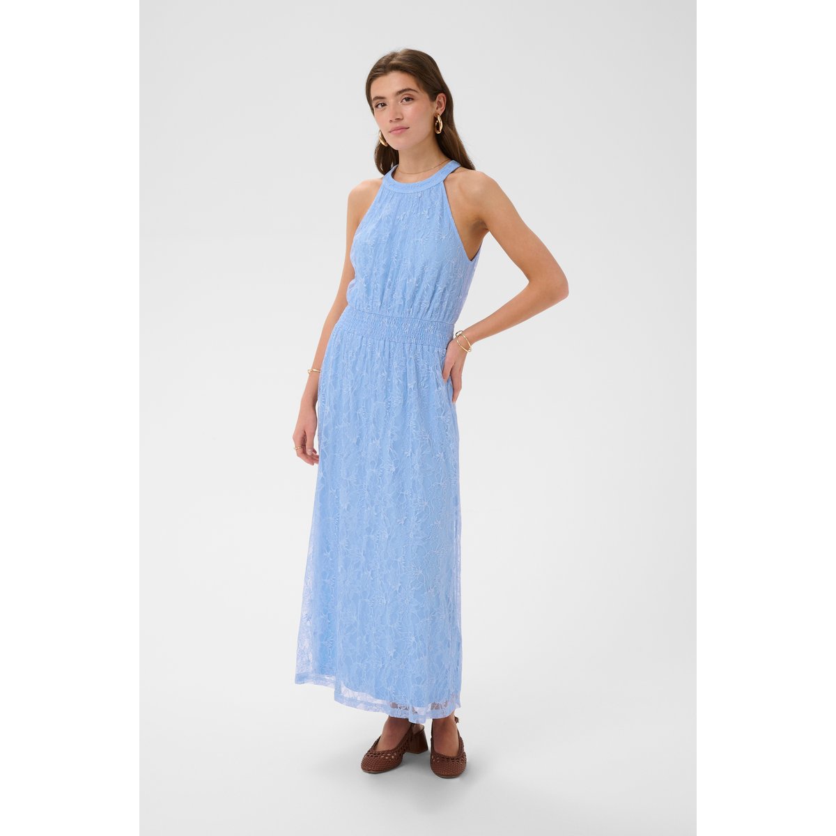 Robe bleu powder blue, CREAM