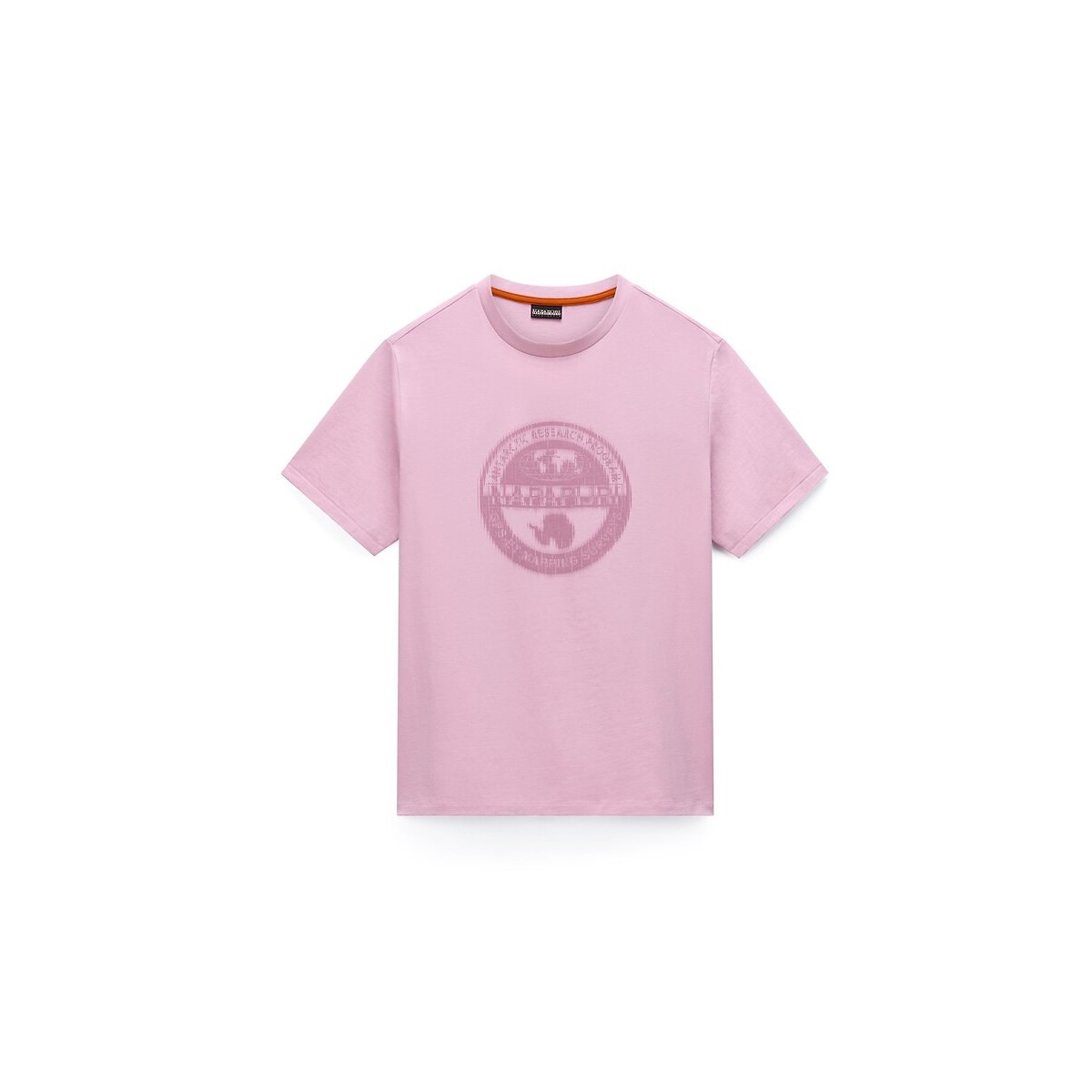 T-shirt a maniche corte con logo sul petto, S-Mahsa rosa, NAPAPIJRI