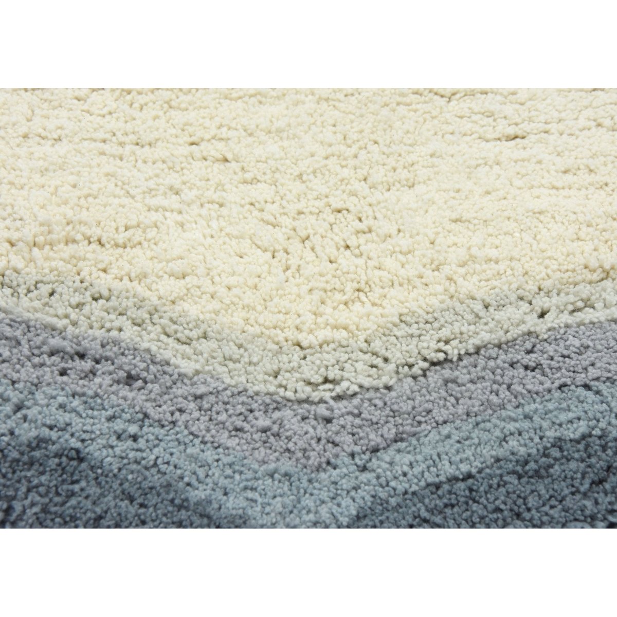 Tapis enfant en coton BISCUIT bleu naturel, AFK LIVING