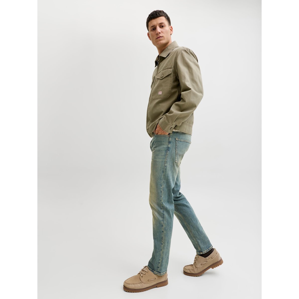 Jean Coupe Tapered blue denim, JACK & JONES