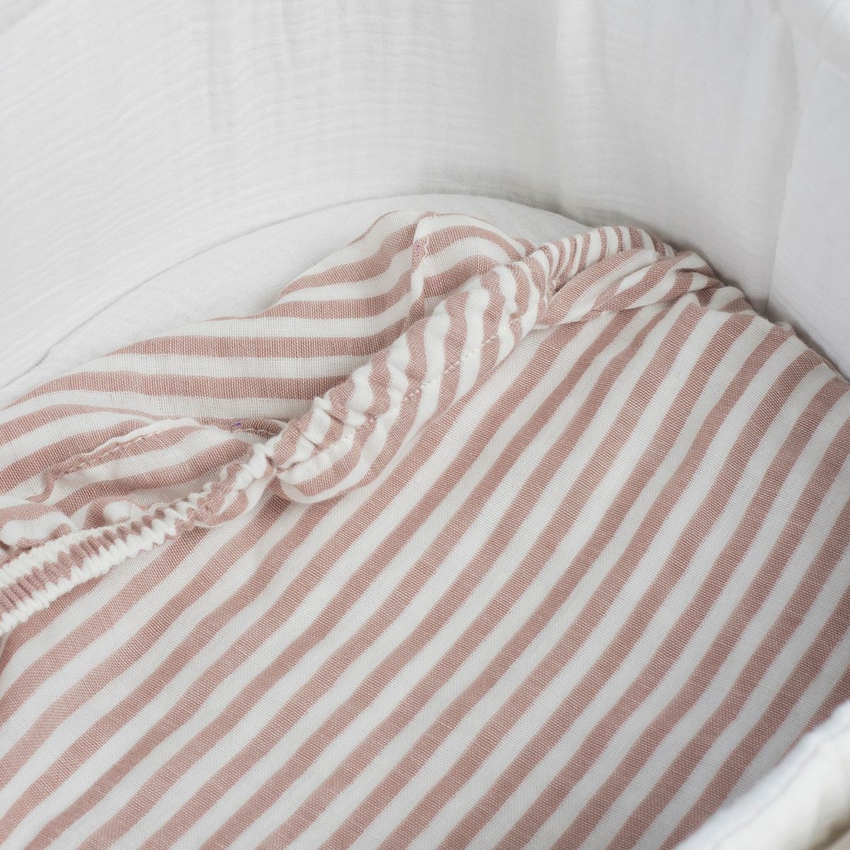 Lot de 2 draps housses pour nacelle marron, WALKING MUM