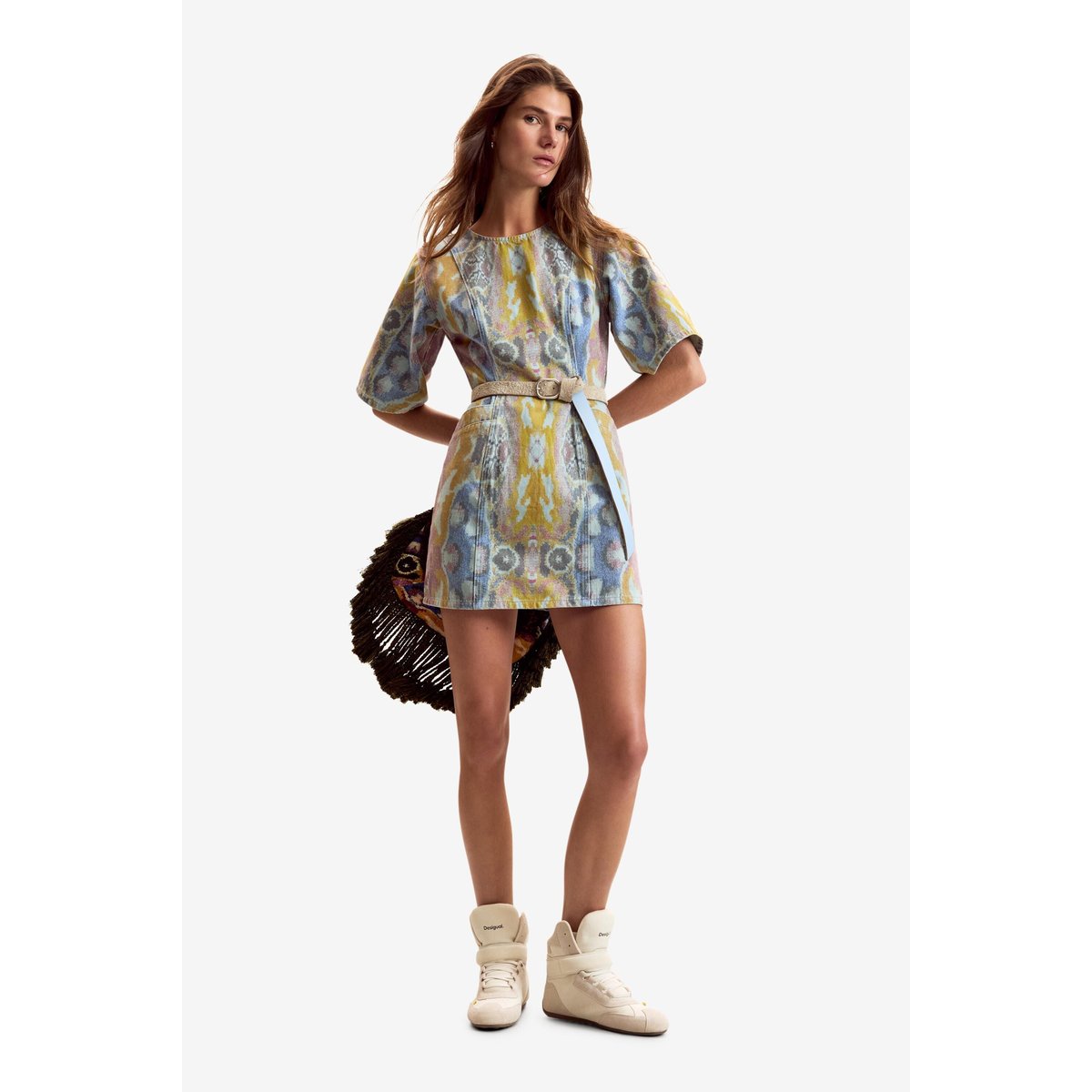 Robe tapisserie Mr. Christian Lacroix bleu clair, DESIGUAL
