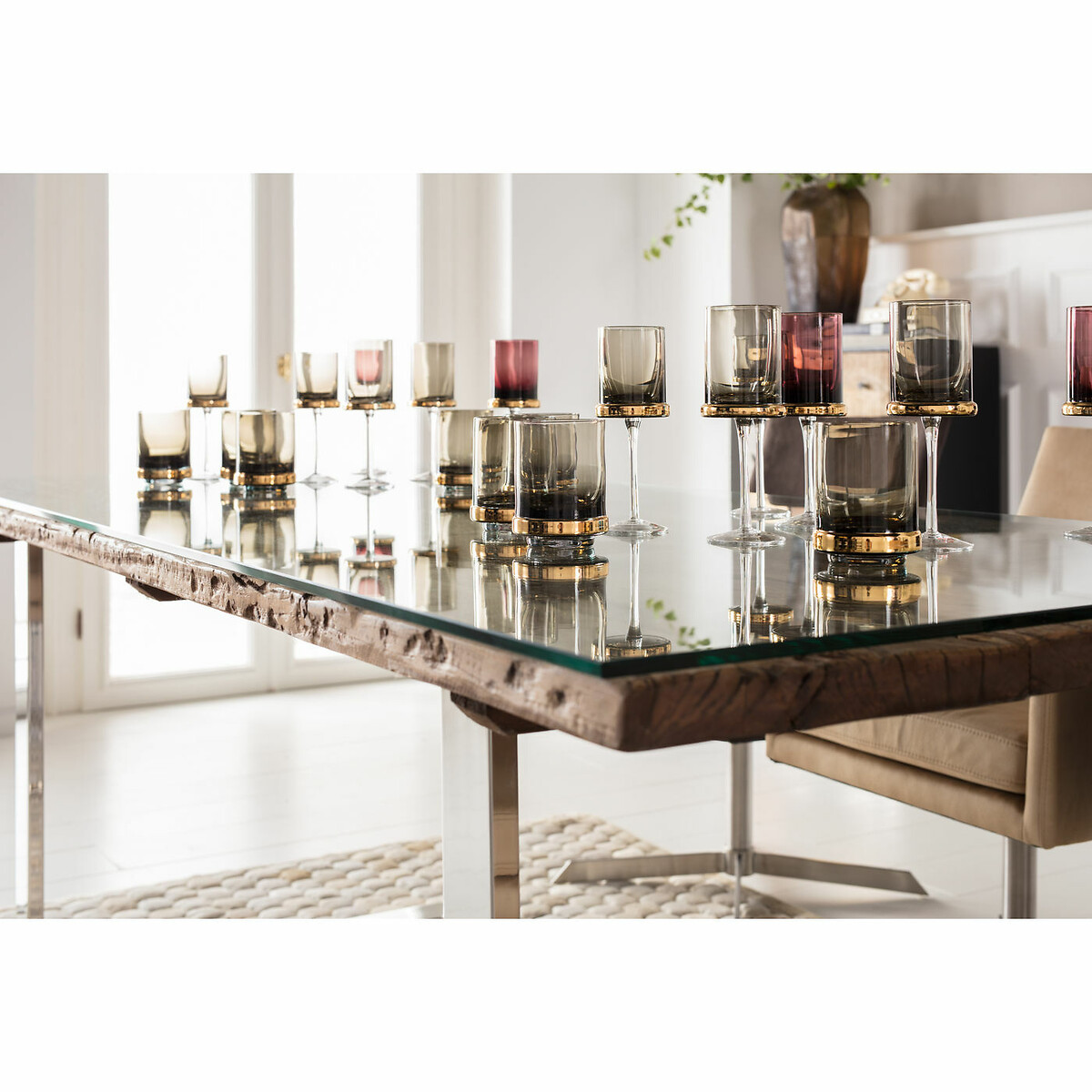 Bicchiere acqua Innocent Smoke verde, KARE DESIGN