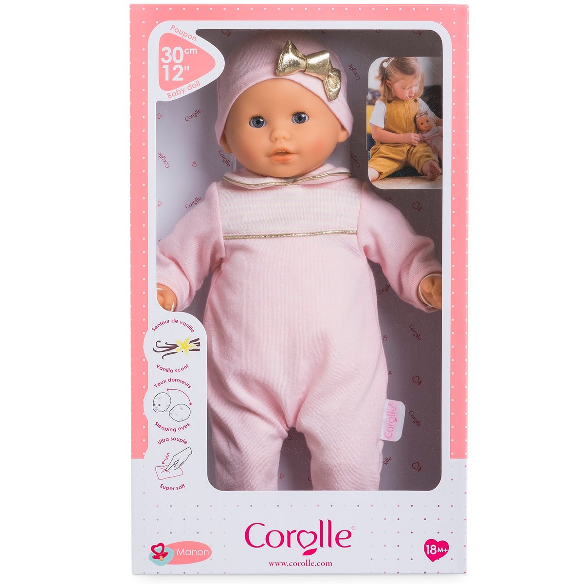 Poupon Bébé Calin Manon Pays des Rêves rose, COROLLE