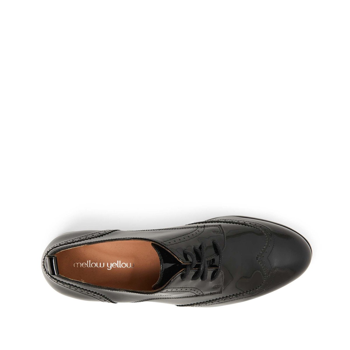 Derby en cuir FLORENCE noir, MELLOW YELLOW