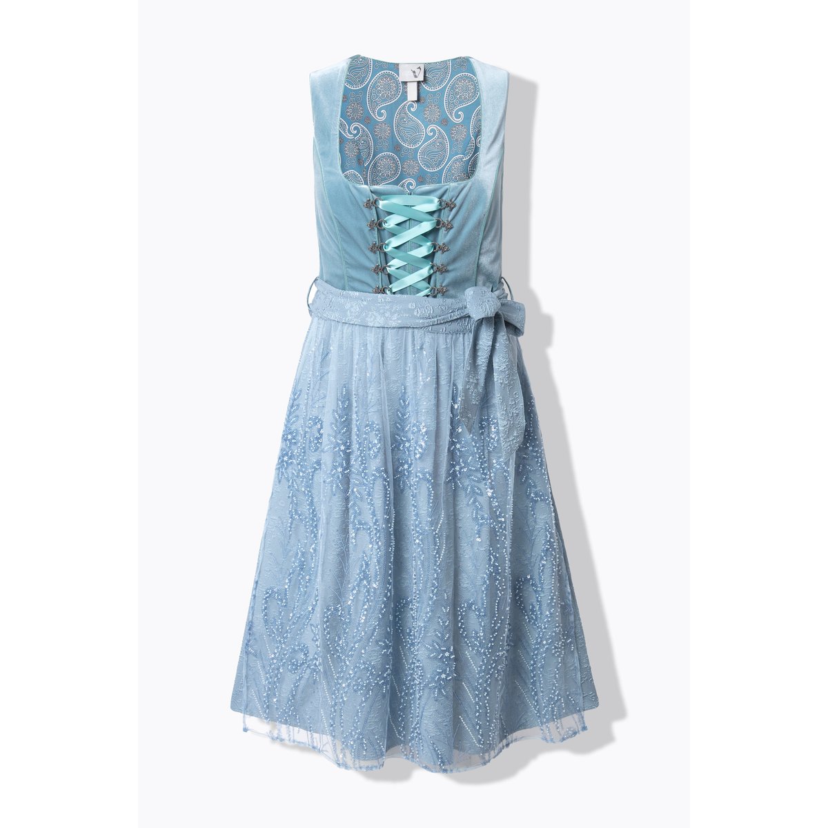 Dirndl sans manches bleu glacier, ULLA POPKEN