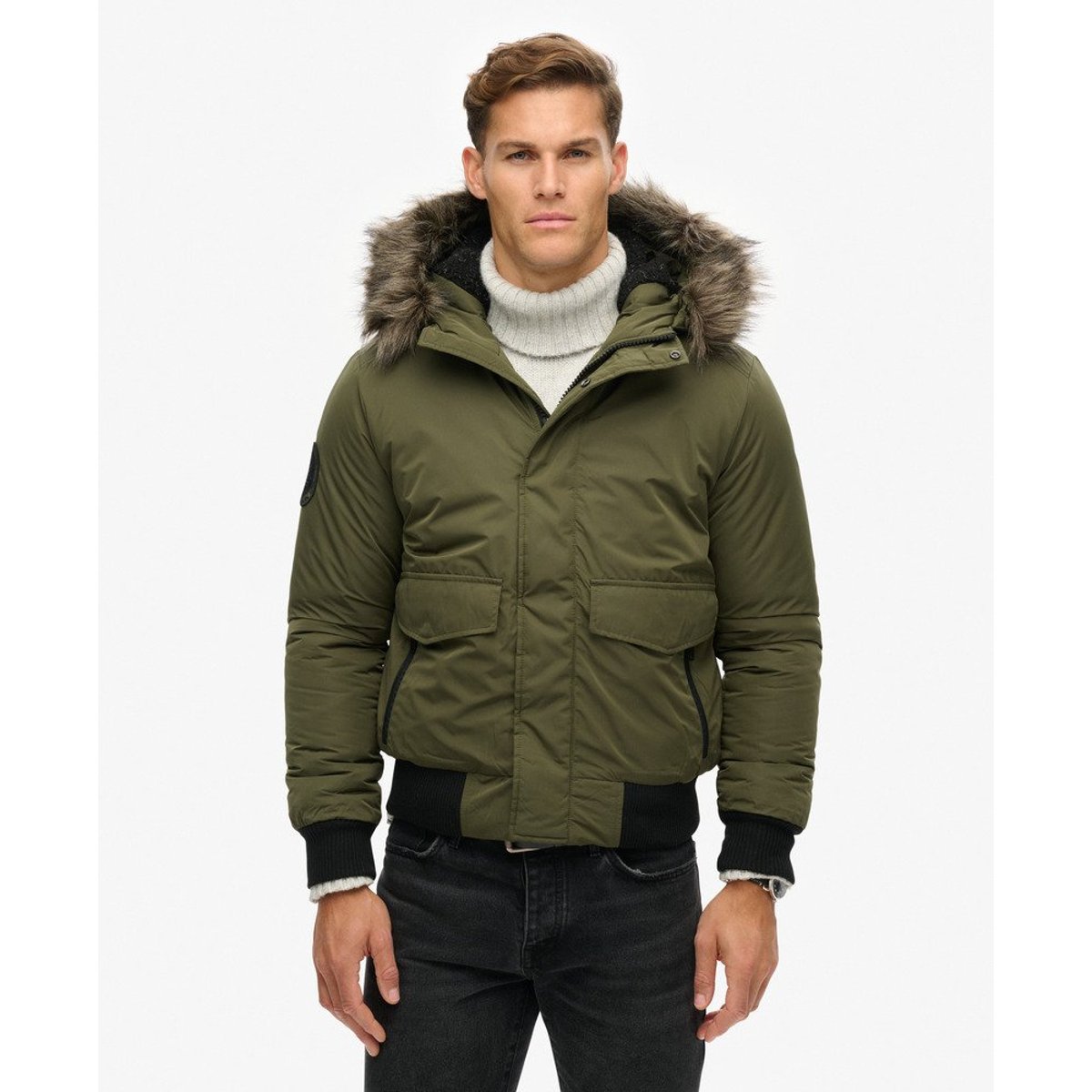 Bomber Everest kaki militaire, SUPERDRY