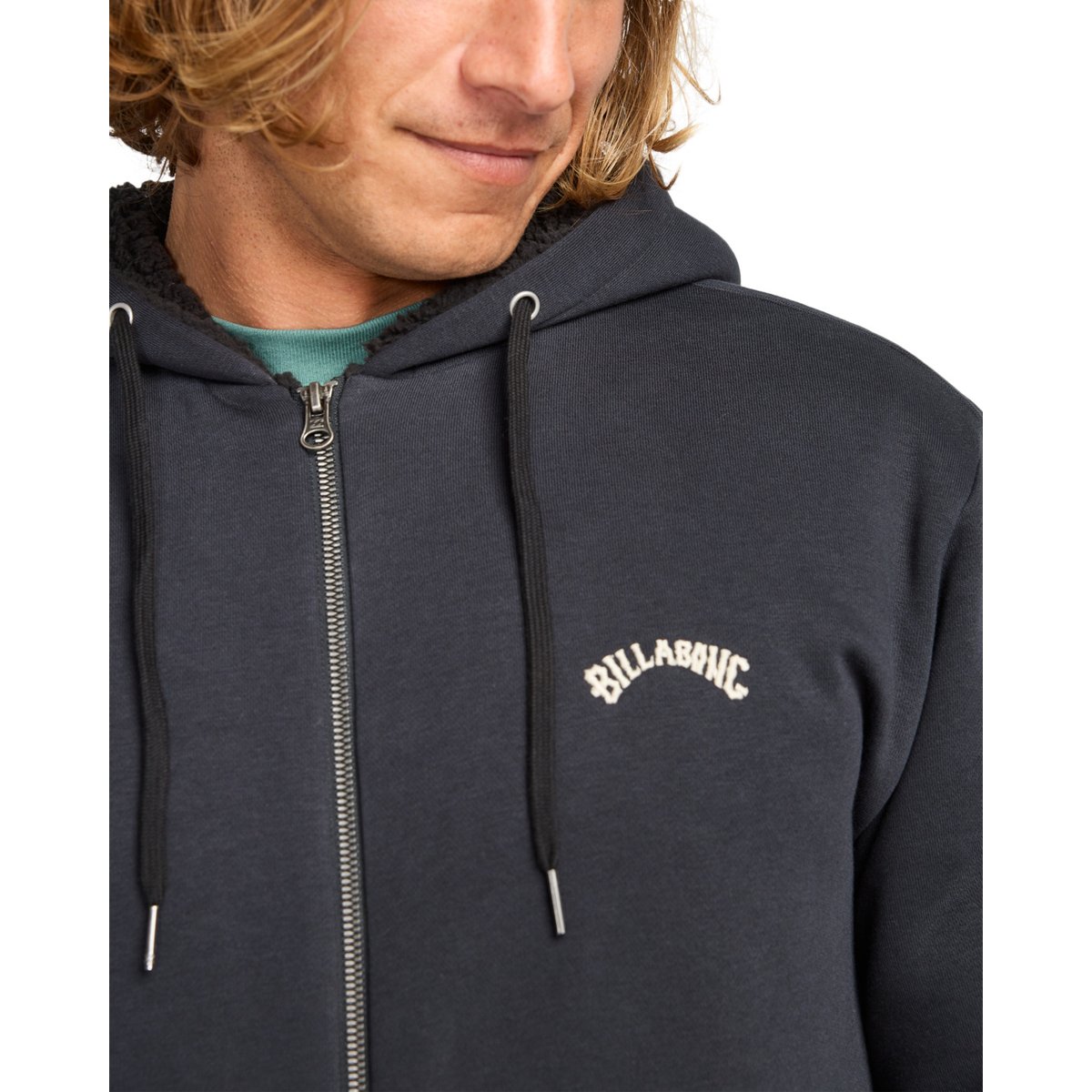 Sweat à capuche ARCH SHERPA noir black, BILLABONG