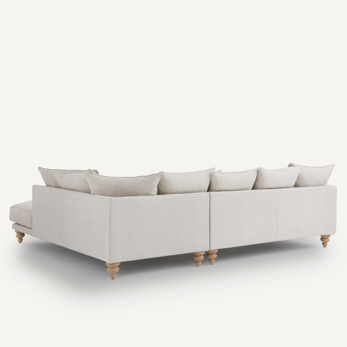 Hoekbank van katoen en linnen, Lazare beige   , AM.PM