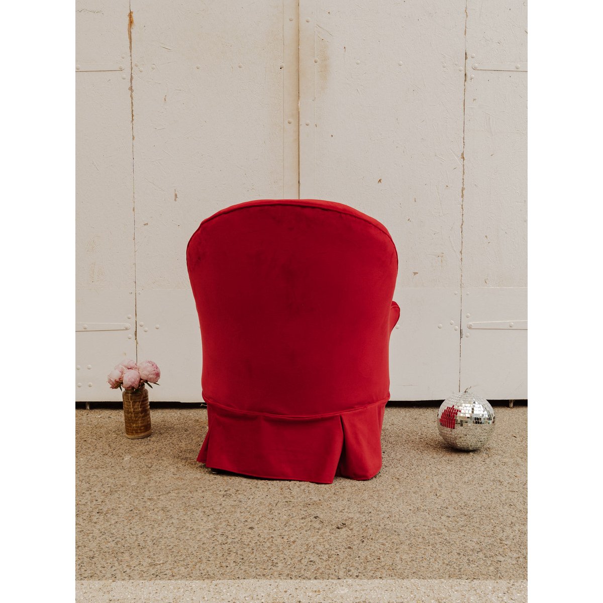 Fauteuil en velours rouge Ernest N°994 - Bon état rouge, DEBONGOUT