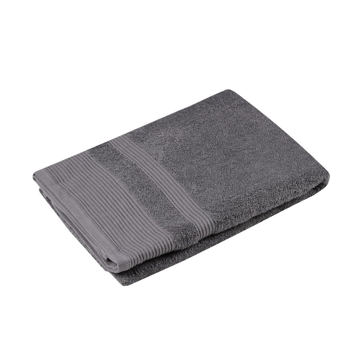 Serviette de toilette en coton Lilas anthracite, EDEN