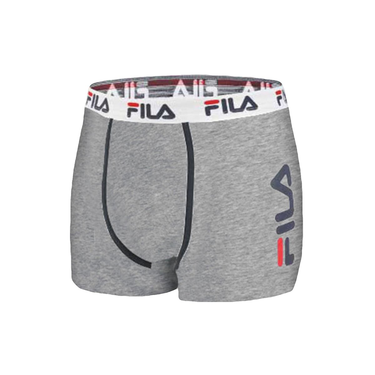 Lot De 4 Boxers Coton Uni Fu5040 gris clair, FILA