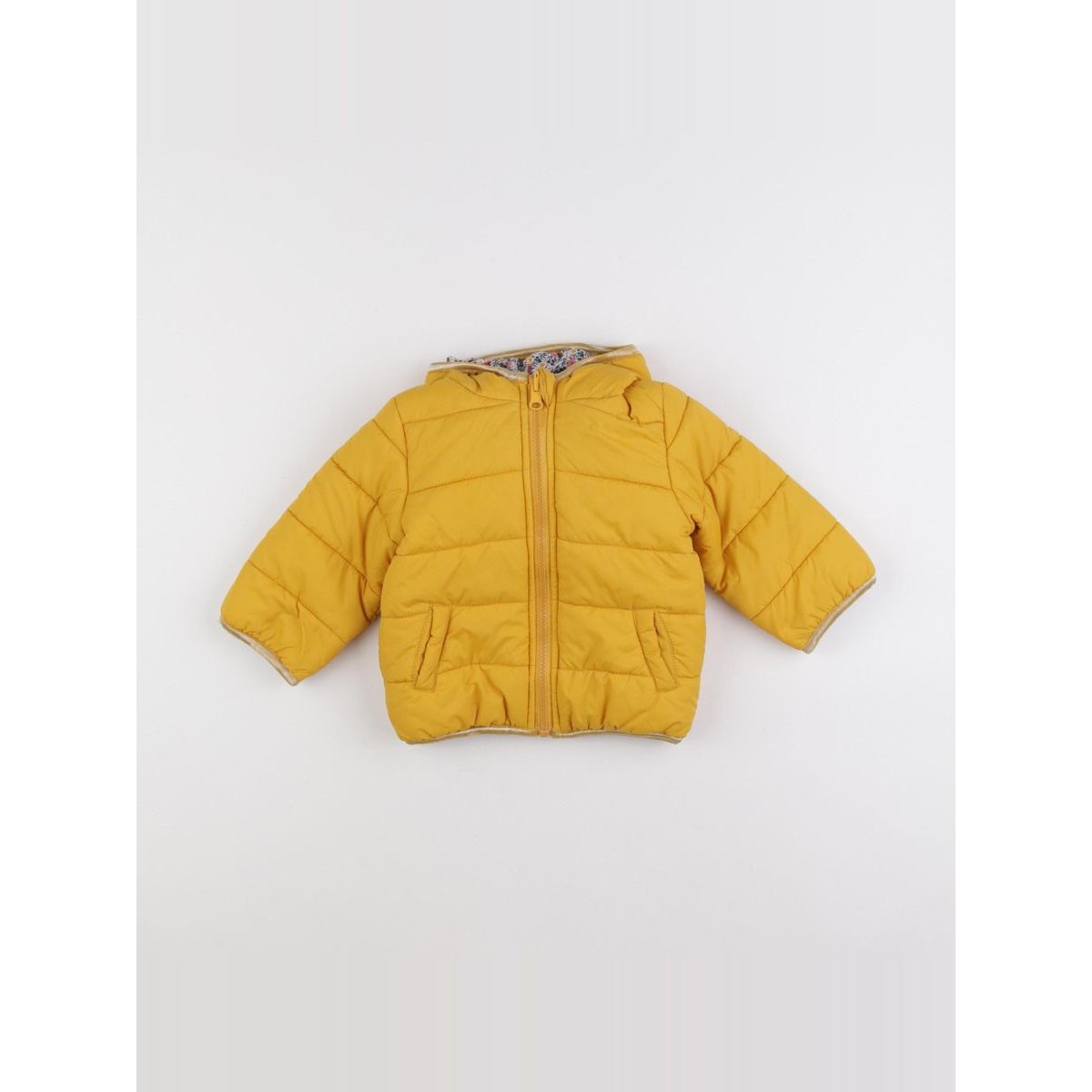 Doudoune réversible - Bon état jaune, VERTBAUDET