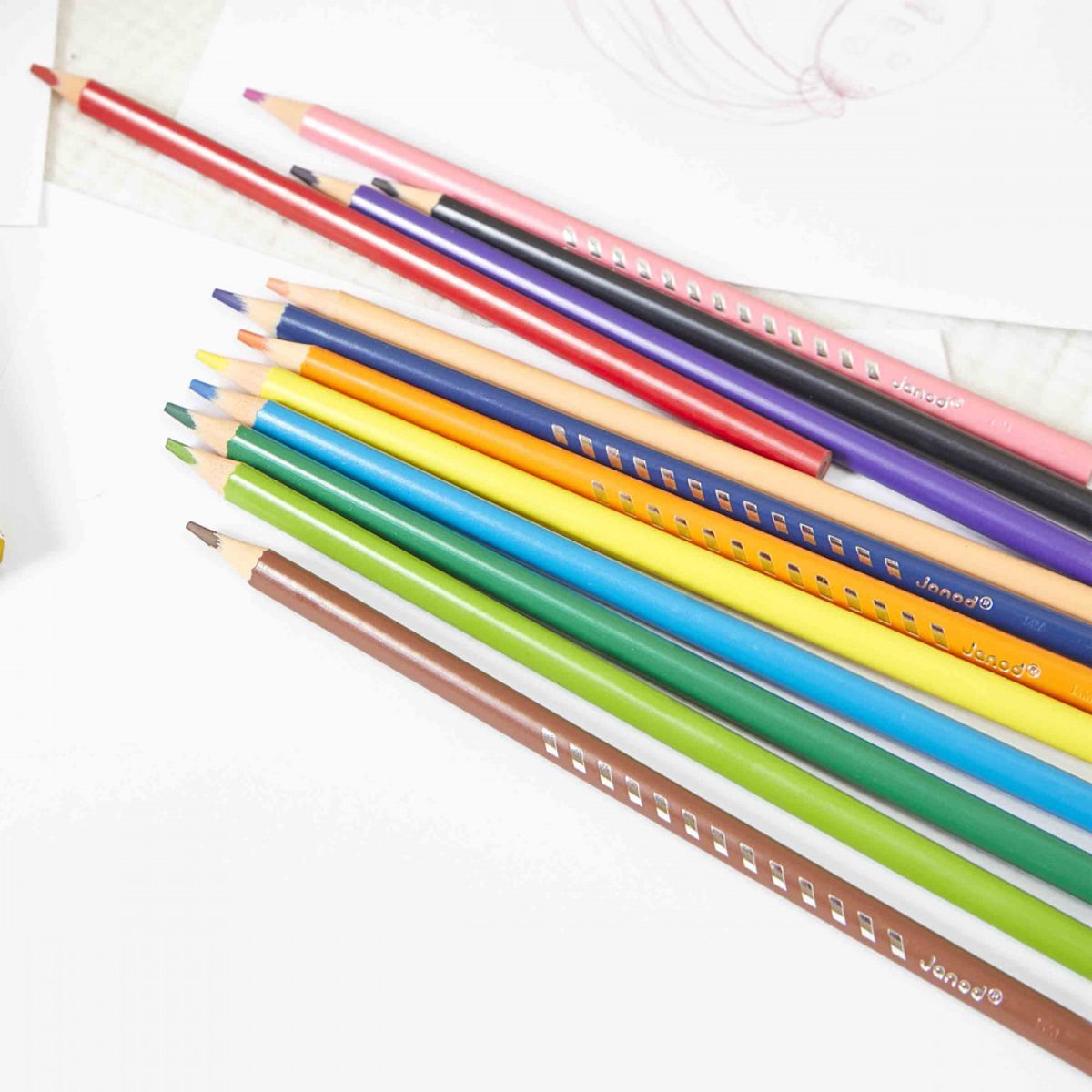 Crayons De Couleur X12 couleur unique, JANOD