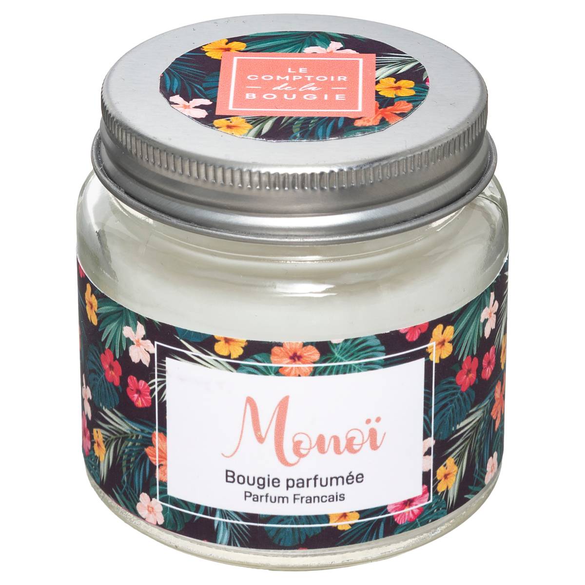 Bougie parfumée monoi MONI multicolore, ATMOSPHERA