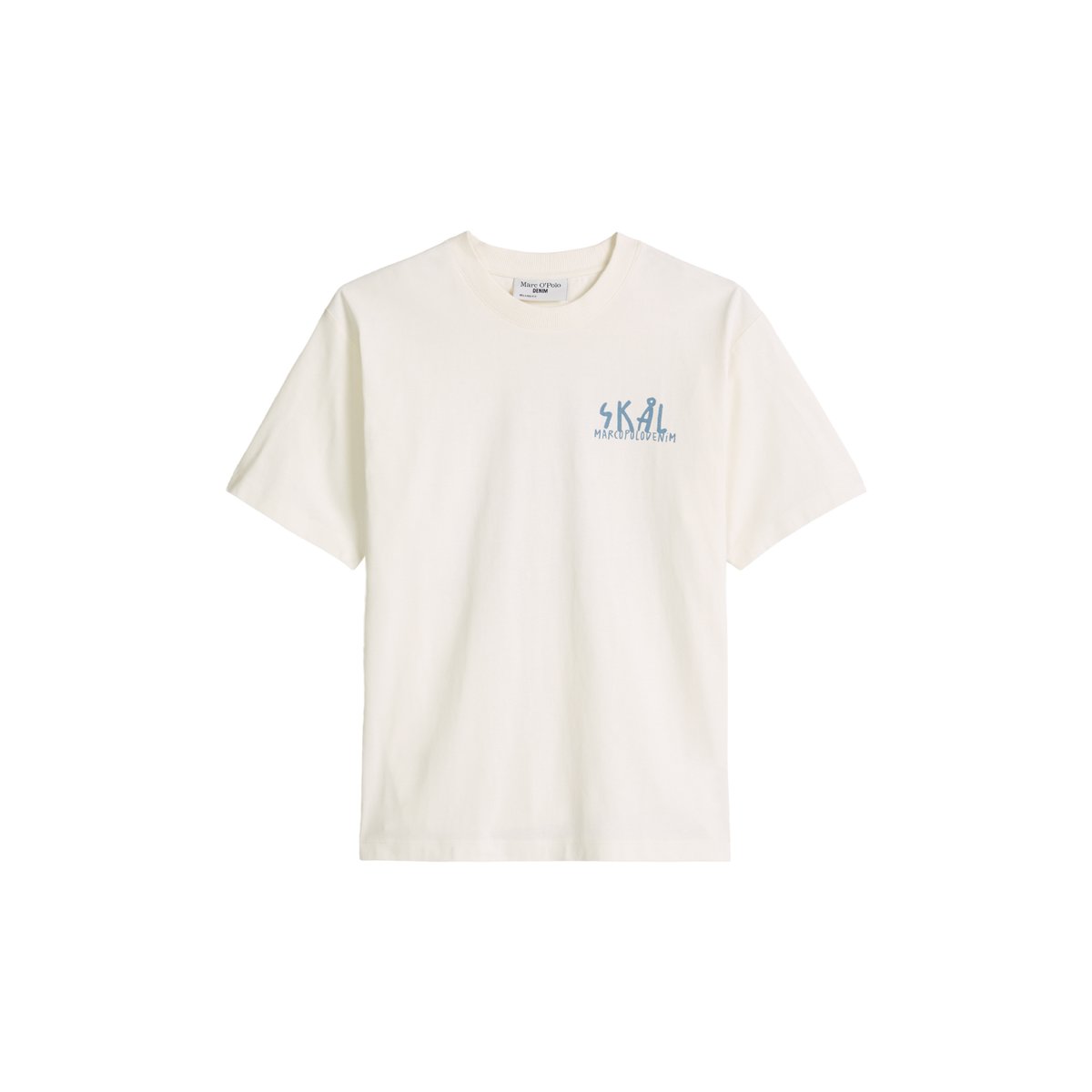 T-shirt ample avec impression dans le dos blanc, MARC O’POLO DENIM