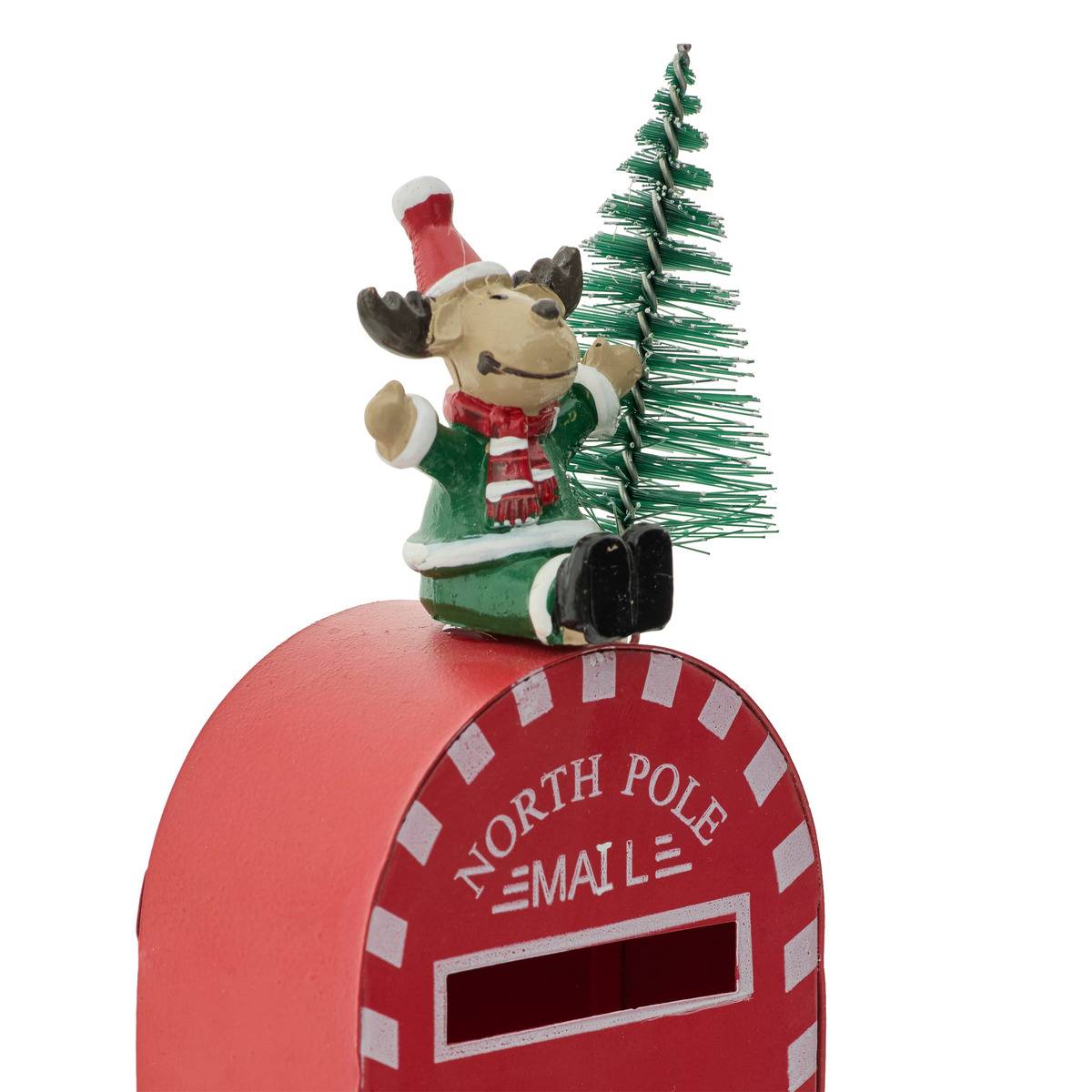 BOITE LETTRE MET DECO H14 3ASS red, FEERIC LIGHTS & CHRISTMAS