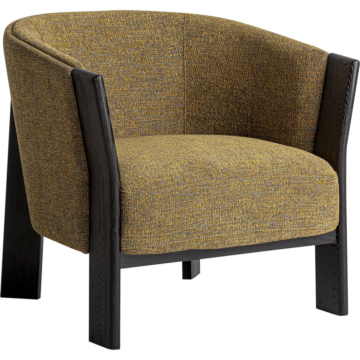 Fauteuil en chêne, Finition marbrée camel marbré chaleureux, RECOLLECTION
