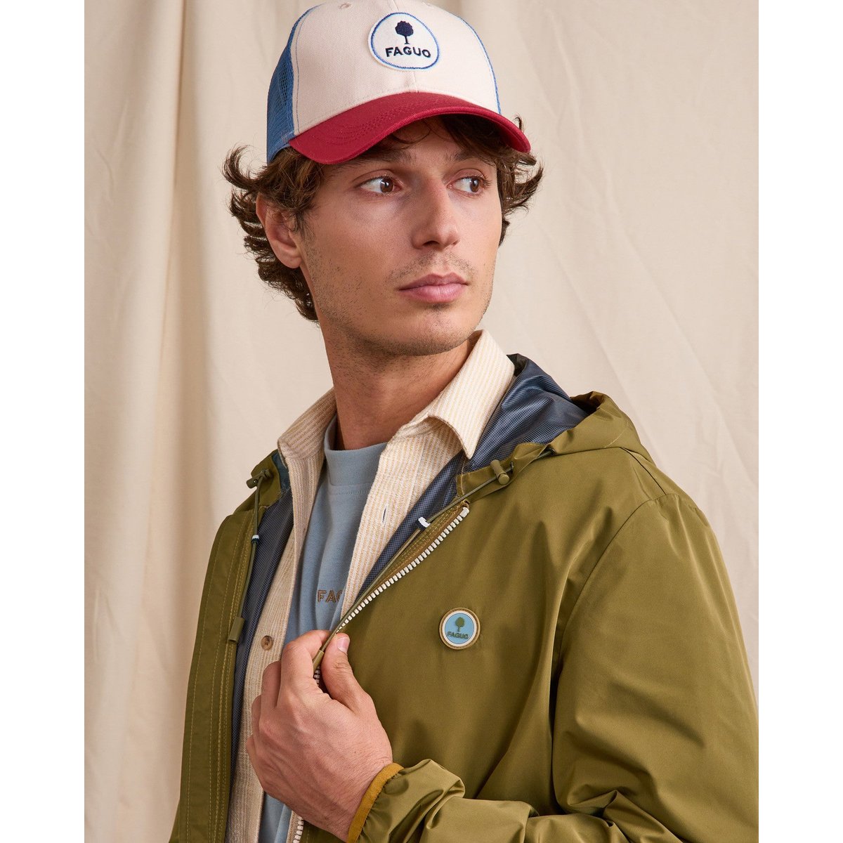 Imperméable CARNOET kaki foncé, FAGUO