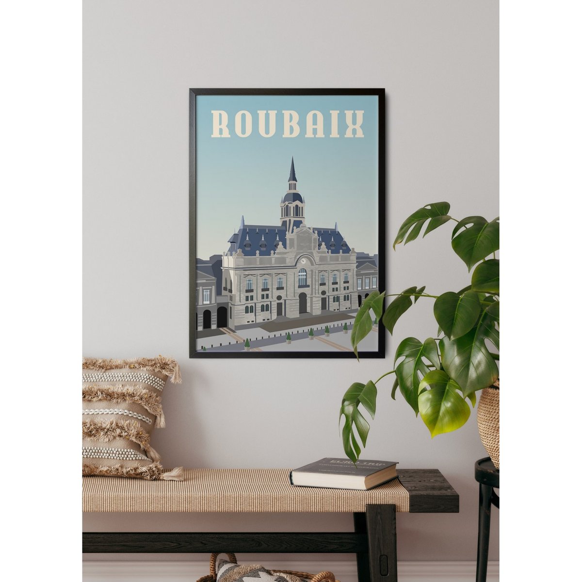 Affiche ville de Roubaix blanc, L'AFFICHERIE