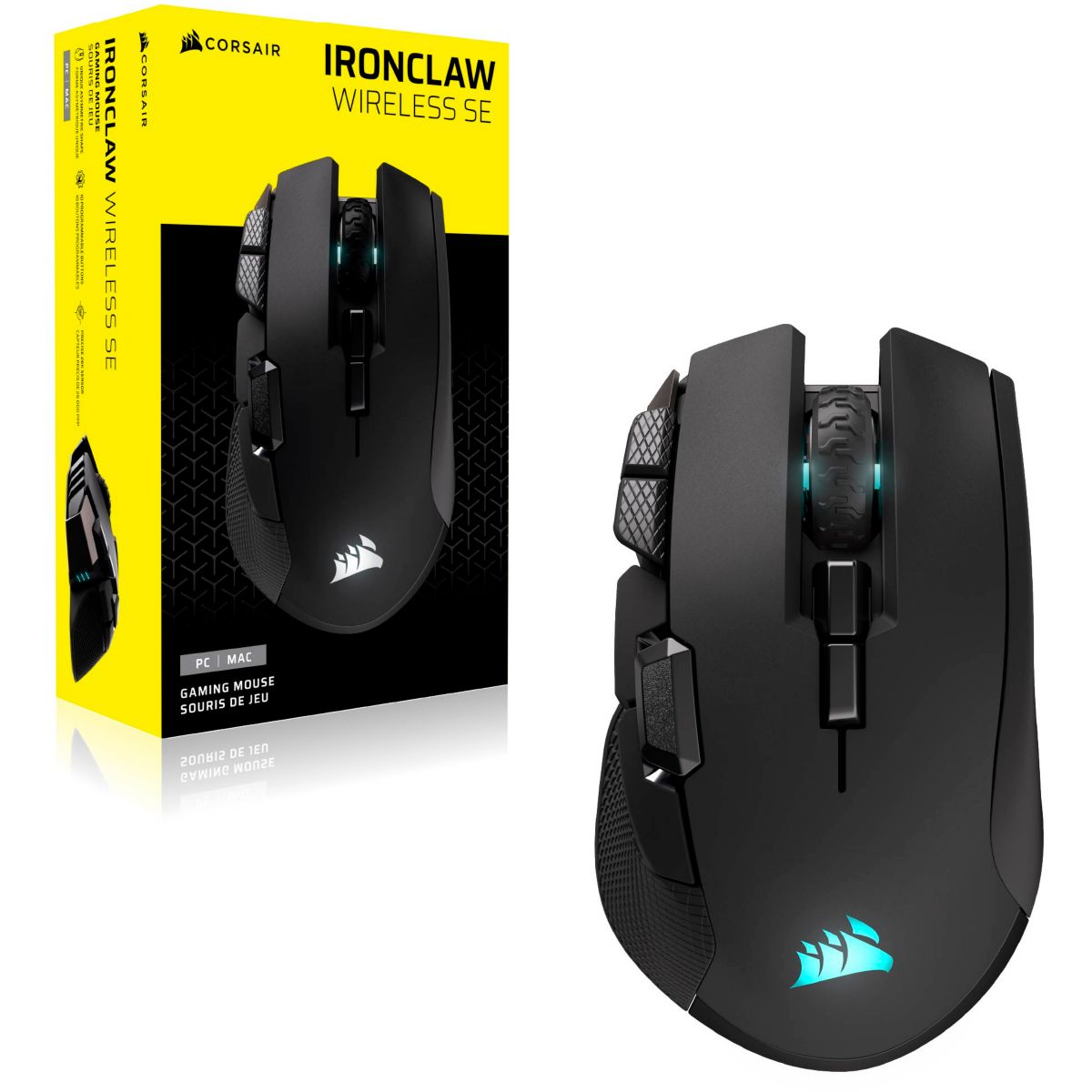 Souris Gamer Sans Fil IRONCLAW WIRELESS SE couleur unique, CORSAIR