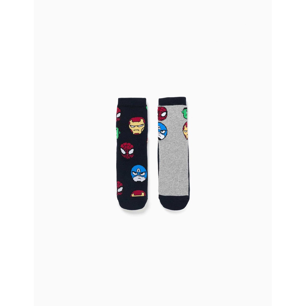 Lot de 2 chaussettes en éponge antidérapantes avec Marvel Heroes multicolore, ZIPPY