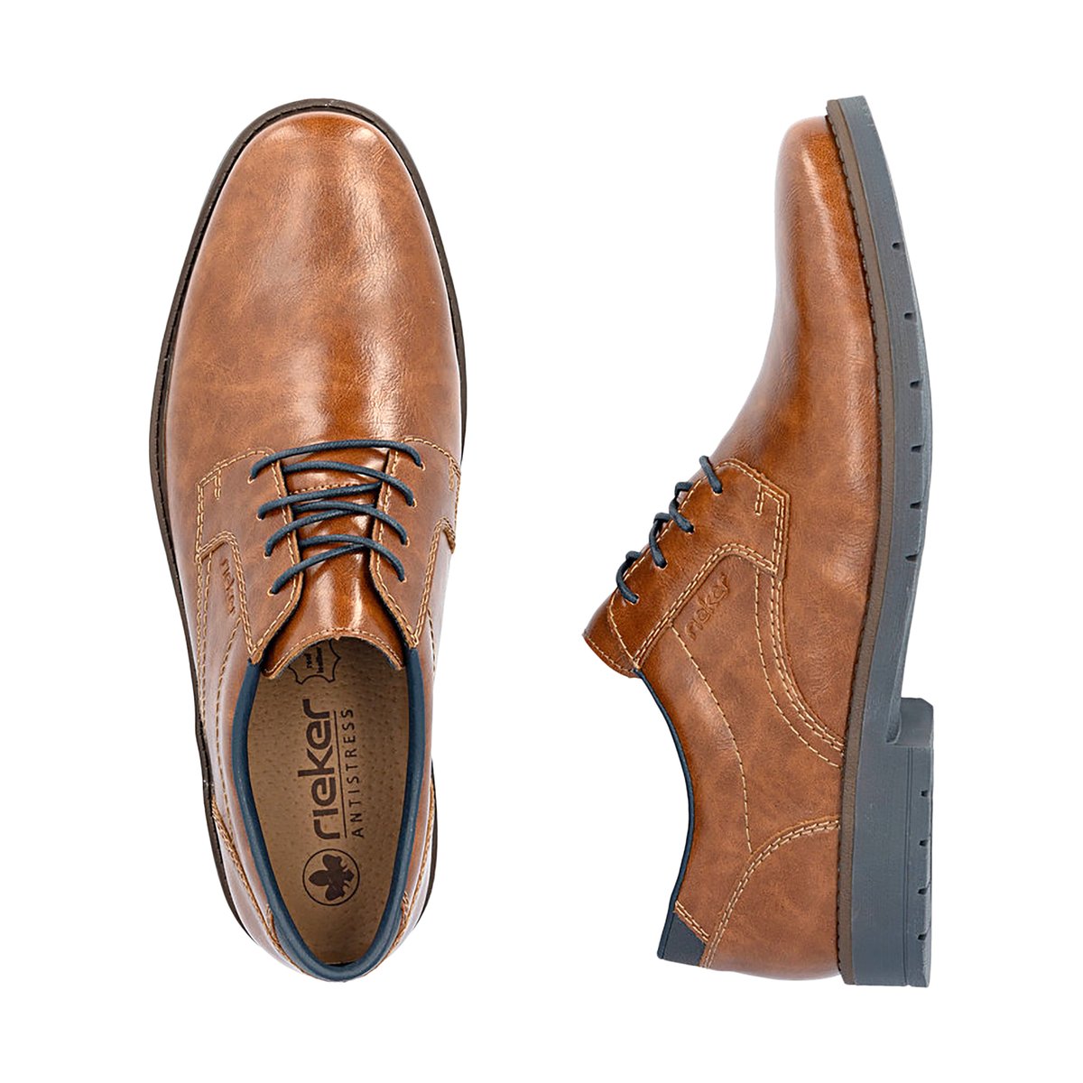 Moccassin à Lacets Hudson marron, RIEKER