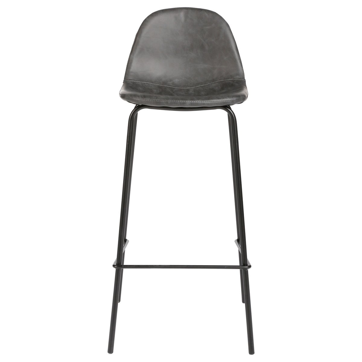 Lot de 2 chaises de bar vintage VLADI gris, TOILINUX