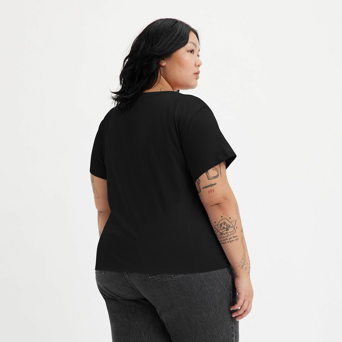 T-shirt a maniche corte nero , LEVI’S PLUS