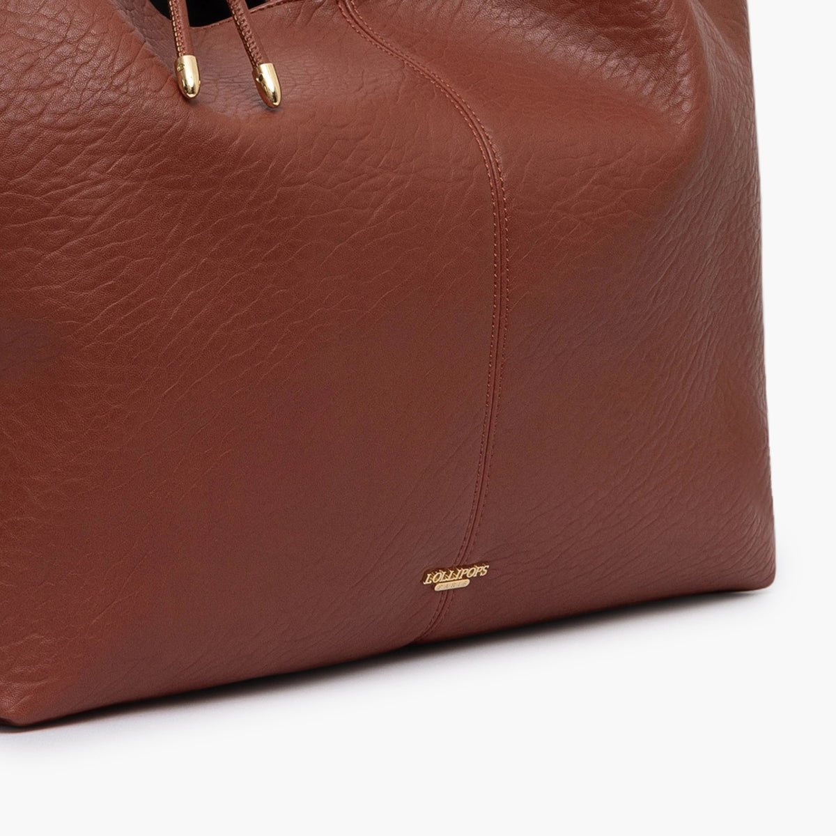 Grand sac shopper Traicy doré,brique, LOLLIPOPS
